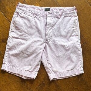 J. Crew Men's Soft Pink Flat Front Shorts